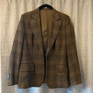 Brown Plaid Blazer